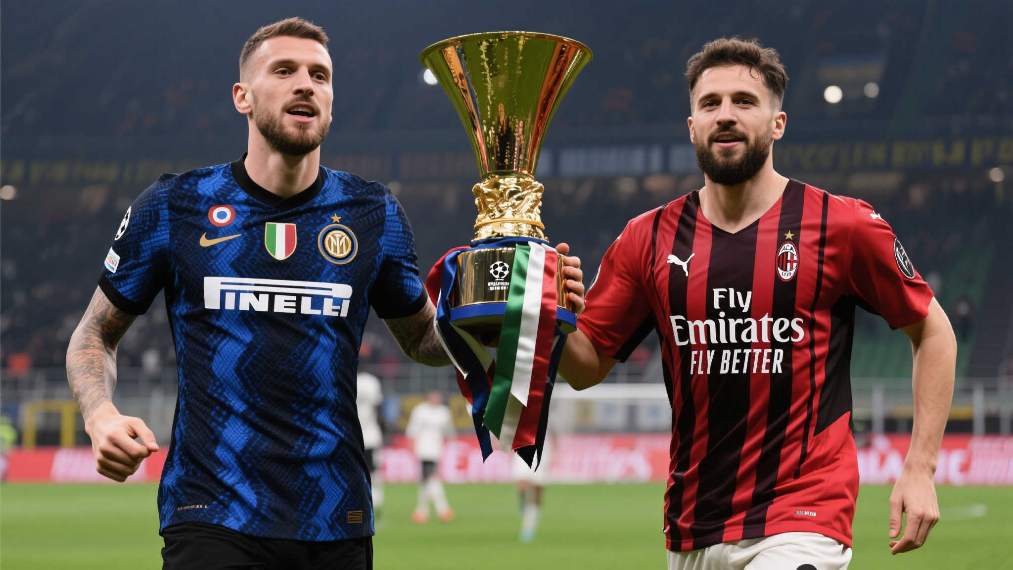 在意甲几盛时，这对来自米兰城的双雄——AC米兰和国